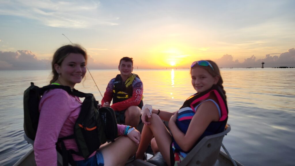 Family fun sunrise