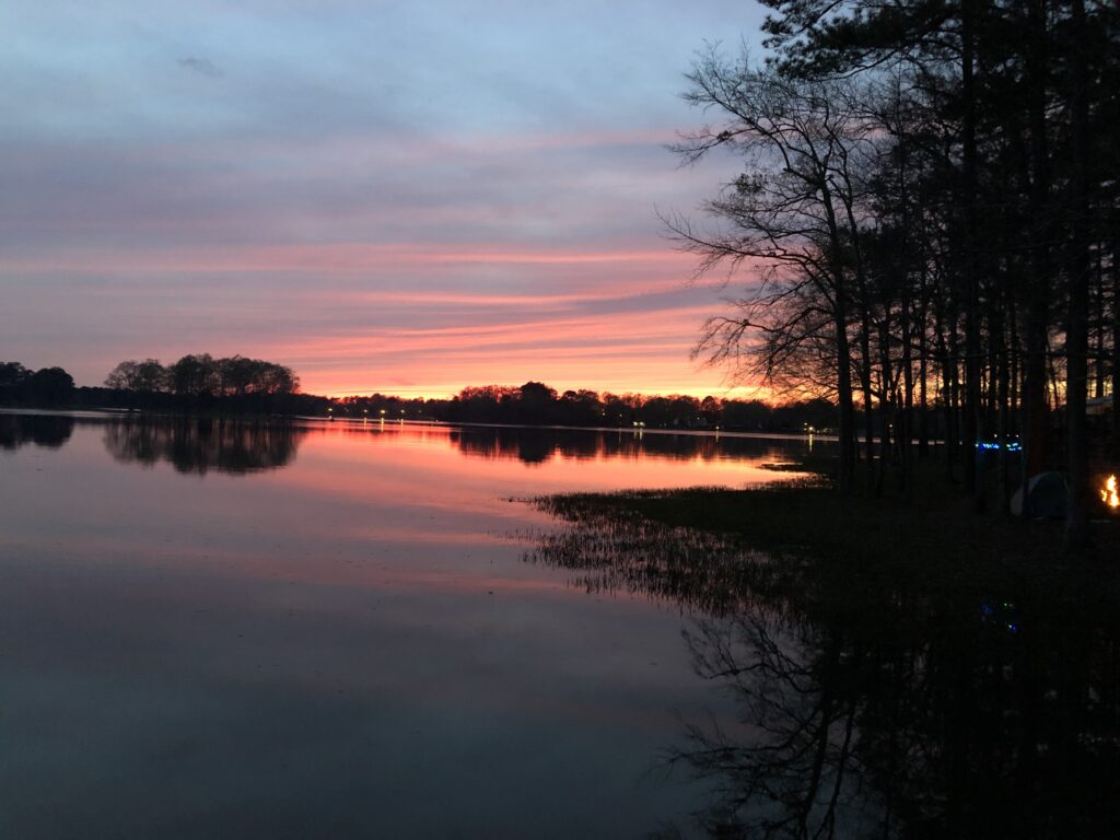 Sunset on the lake